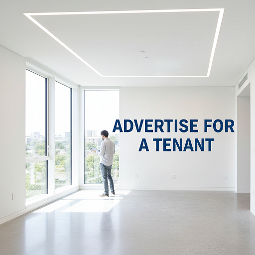 Advertise for a tenant